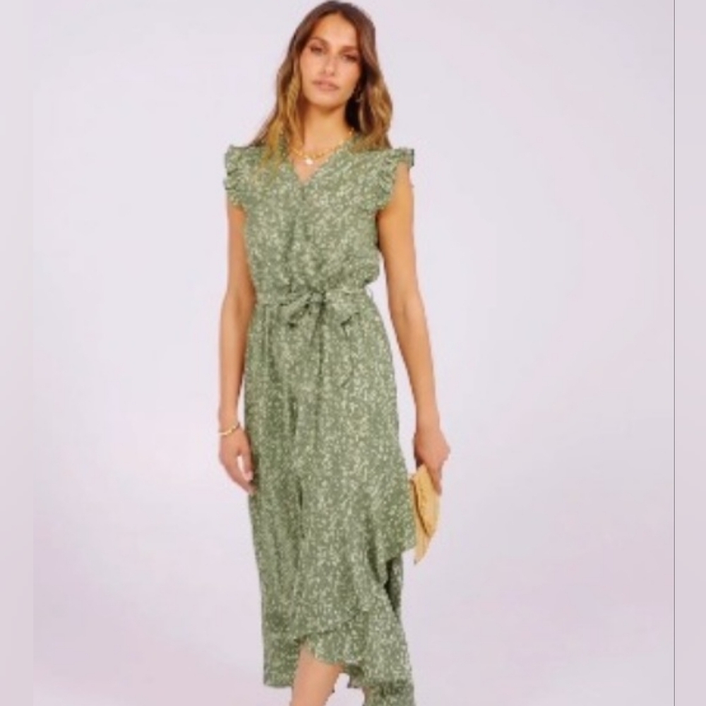 BTFBM Womens Wrap Style Summer Dress SZ L, NWT